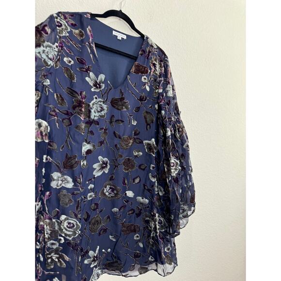 Floral Navy Midi Dress - Picture 8 of 14